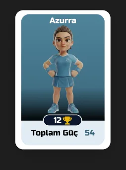 Azurra — World Padel Game character from Milano